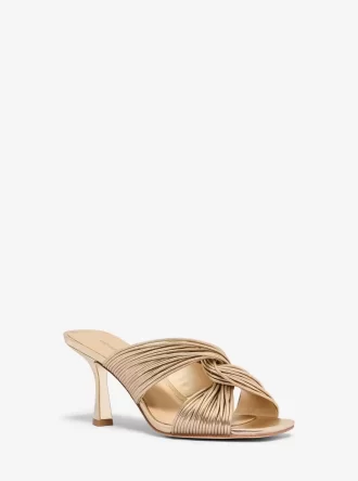 Μεταλλικό σανδάλι Alessia Mule