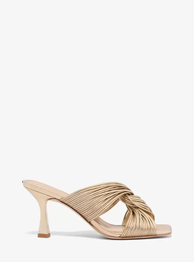 Μεταλλικό σανδάλι Alessia Mule
