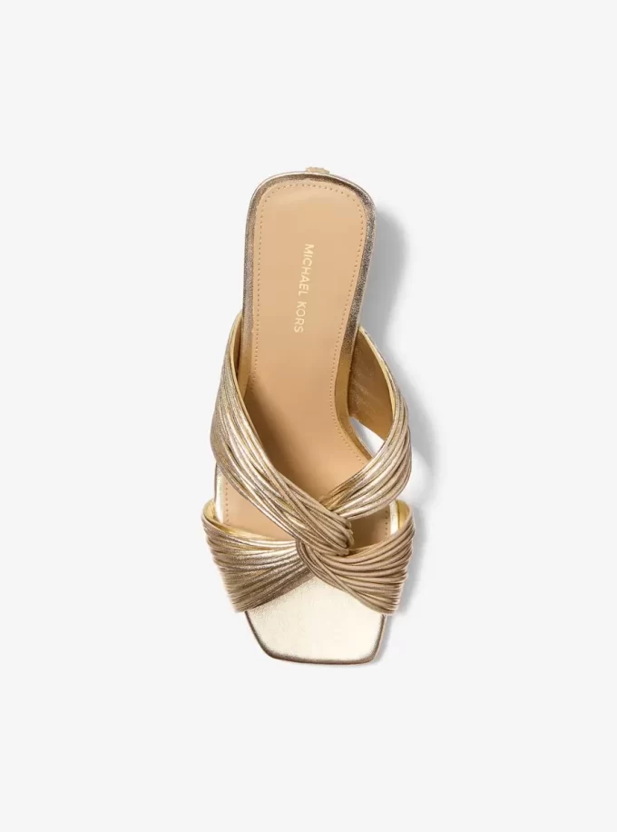Μεταλλικό σανδάλι Alessia Mule