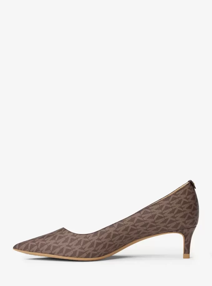 Γόβα Alina Flex Signature Logo Kitten Heel Button