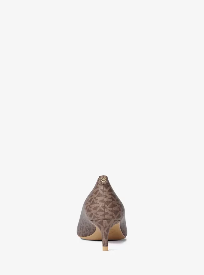 Γόβα Alina Flex Signature Logo Kitten Heel Button