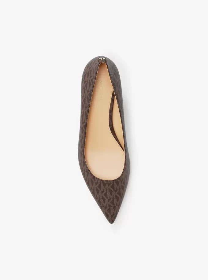Γόβα Alina Flex Signature Logo Kitten Heel Button
