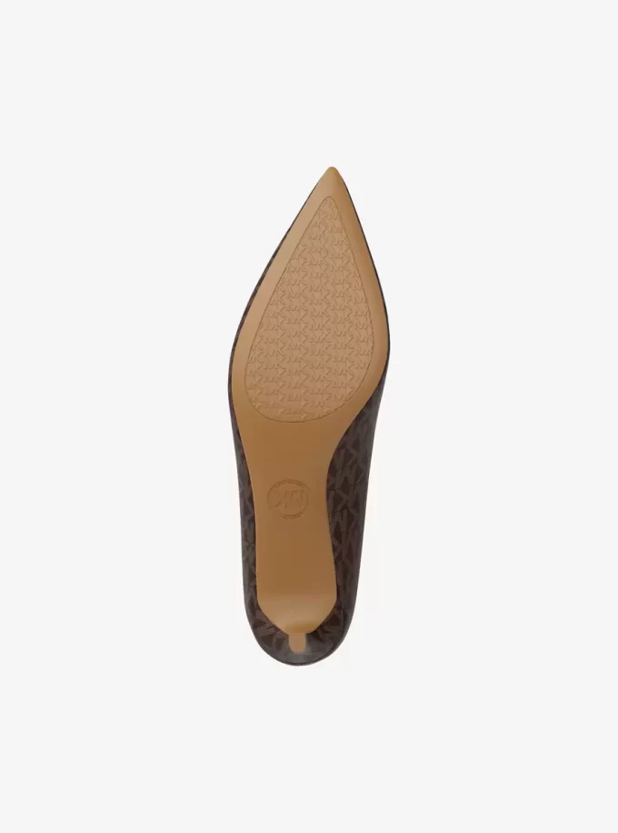 Γόβα Alina Flex Signature Logo Kitten Heel Button