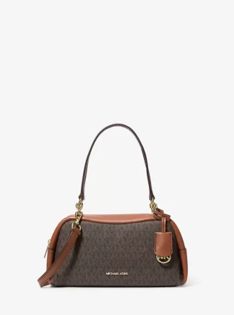 Μικρή τσάντα ώμου με λογότυπο Cecily Signature