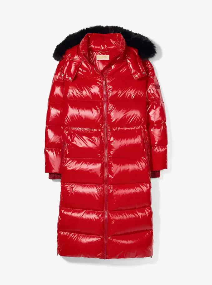 Παλτό από νάιλον Ciré Puffer Trim Faux Fur Παλτό από νάιλον Ciré Puffer Trim Faux Fur
