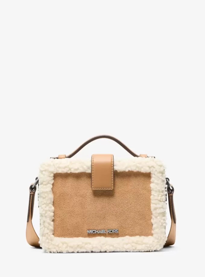 Τσάντα χιαστί Cooper Suede και Sherpa από σουέτ και ύφασμα Sherpa Τσάντα χιαστί Cooper Suede και Sherpa από σουέτ και ύφασμα Sherpa
