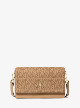 Τσάντα Crossbody Jet Set με Δέρμα και Λογότυπο Signature