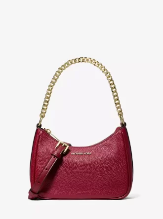 Τσάντα Crossbody Jet Set Travel με Βότσαλα από Δέρμα και Μετατρέψιμη