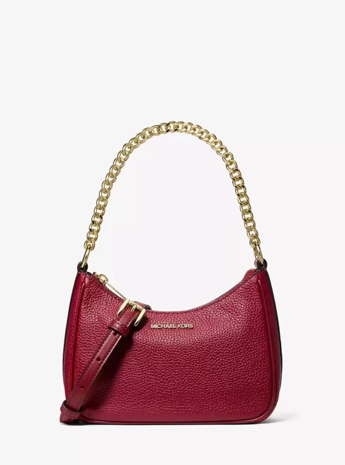 Τσάντα Crossbody Jet Set Travel με Βότσαλα από Δέρμα και Μετατρέψιμη Τσάντα Crossbody Jet Set Travel με Βότσαλα από Δέρμα και Μετατρέψιμη
