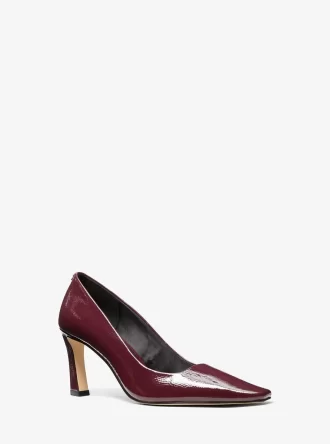 Γόβα Darrah με κρακελέ δέρμα λουστρίνι