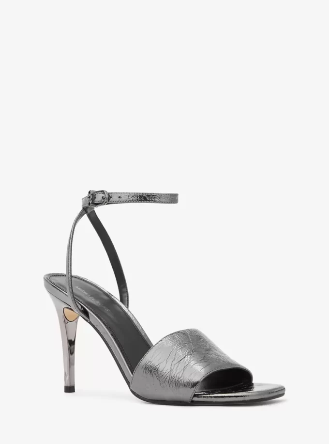 Δερμάτινο σανδάλι Elyse Cracked Metallic