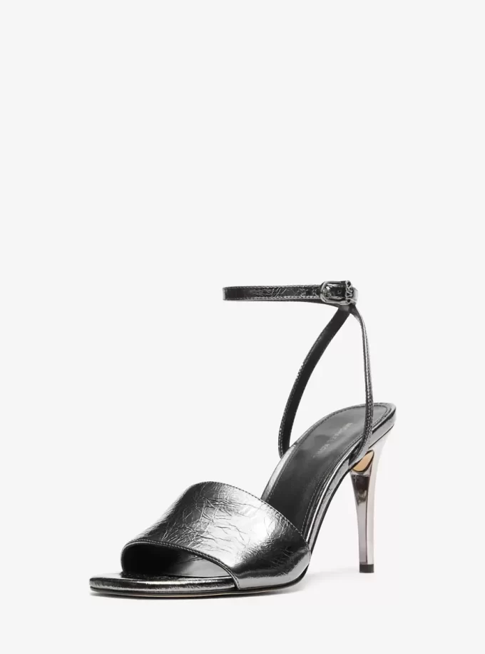 Δερμάτινο σανδάλι Elyse Cracked Metallic