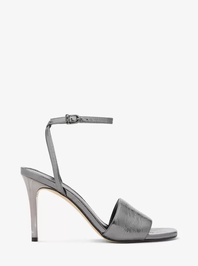 Δερμάτινο σανδάλι Elyse Cracked Metallic