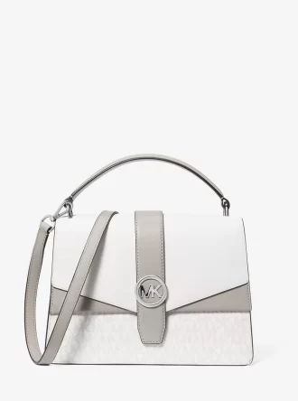 Τσάντα Greenwich Medium Color-Block με λογότυπο και υπογραφή