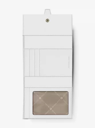 Τρίπτυχο πορτοφόλι Greenwich Medium Signature Logo με λογότυπο και μεσαίο τελείωμα