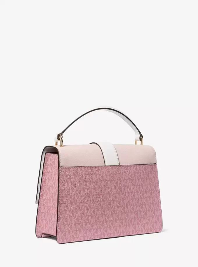 Τσάντα Greenwich Medium Signature Logo με λογότυπο Τσάντα Greenwich Medium Signature Logo με λογότυπο