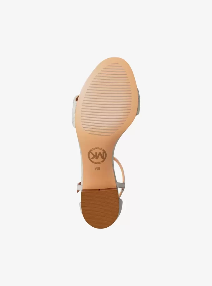 Σανδάλι με τακούνι Hannah Signature Logo Block Heel