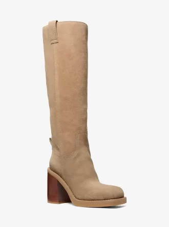Μπότα Houston Suede με τακούνι και τσιμεντόλιθο