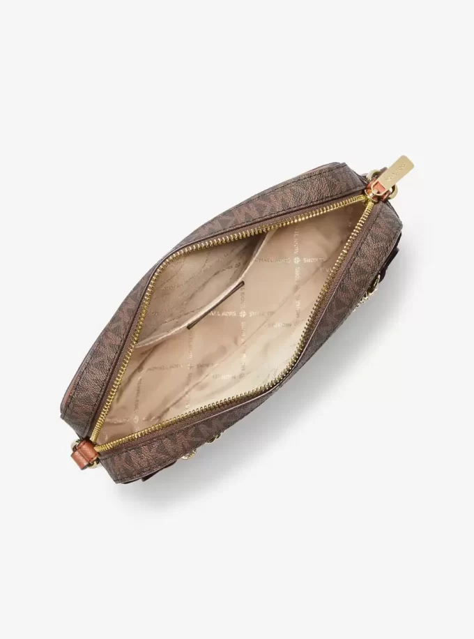 Μεγάλη τσάντα χιαστί με λογότυπο Jet Set Μεγάλη τσάντα χιαστί με λογότυπο Jet Set