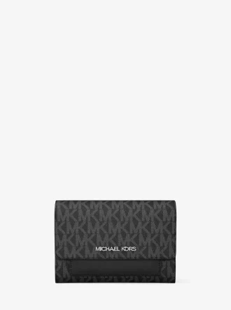 Πορτοφόλι Jet Set Medium Signature Logo 2 σε 1