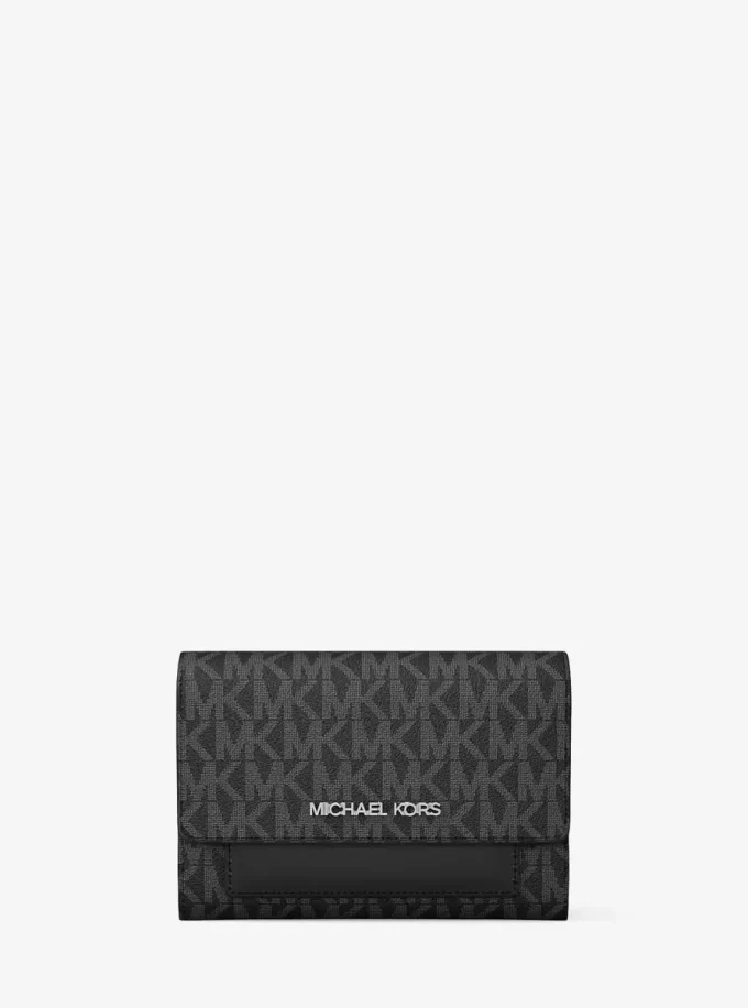 Πορτοφόλι Jet Set Medium Signature Logo 2 σε 1 Πορτοφόλι Jet Set Medium Signature Logo 2 σε 1