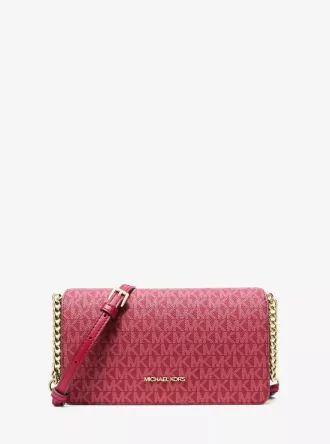 Τσάντα χιαστί Jet Set Signature Logo με λογότυπο και σχέδιο crossbody
