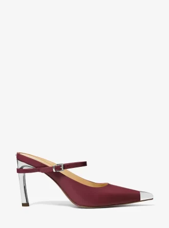Δερμάτινη ψηλή γόβα Kasia Mule