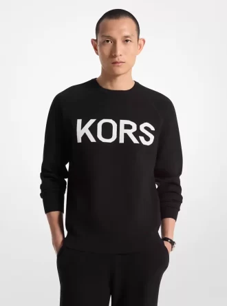 Πουλόβερ KORS με ελαστική πλέξη