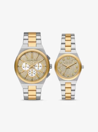 Σετ ρολογιών Lennox His and Hers Pavé σε δύο αποχρώσεις