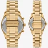 Σετ ρολογιών Lexington His and Hers σε χρυσό χρώμα