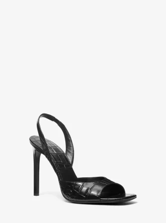 Σανδάλι Marisa Crocodile με ανάγλυφο λουστρίνι