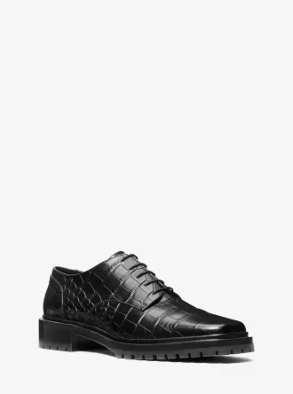 Marte Crocodile Embossed Δερμάτινη Οξφόρδη