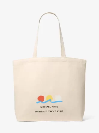 Τσάντα Michael Kors x Montauk Yacht Club από βαμβάκι και καμβά