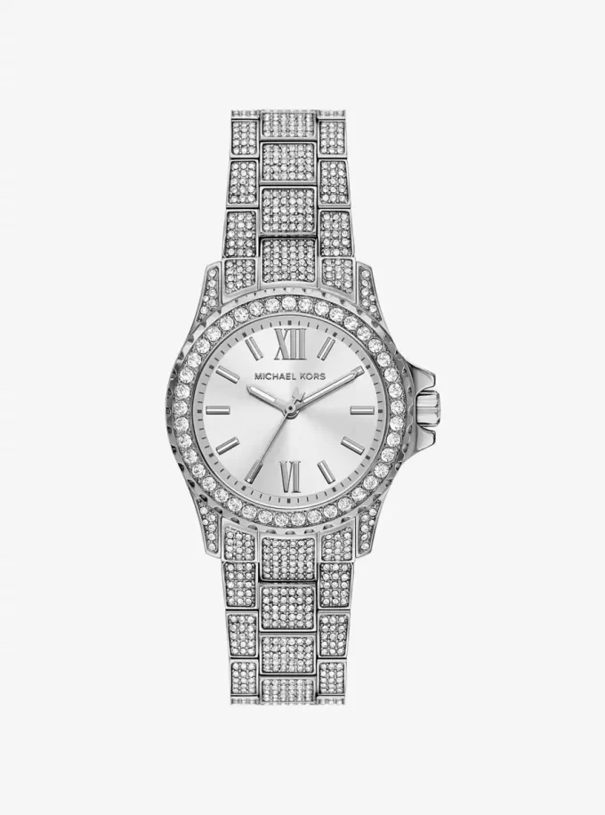 Ρολόι Mini Everest Pavé σε ασημί χρώμα Ρολόι Mini Everest Pavé σε ασημί χρώμα
