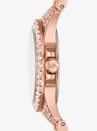 Ρολόι Mini Everest Pavé σε ροζ χρυσό χρώμα