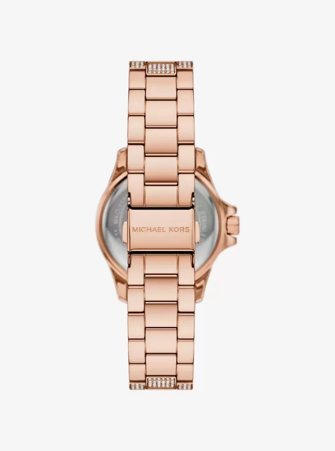 Ρολόι Mini Everest Pavé σε ροζ χρυσό χρώμα
