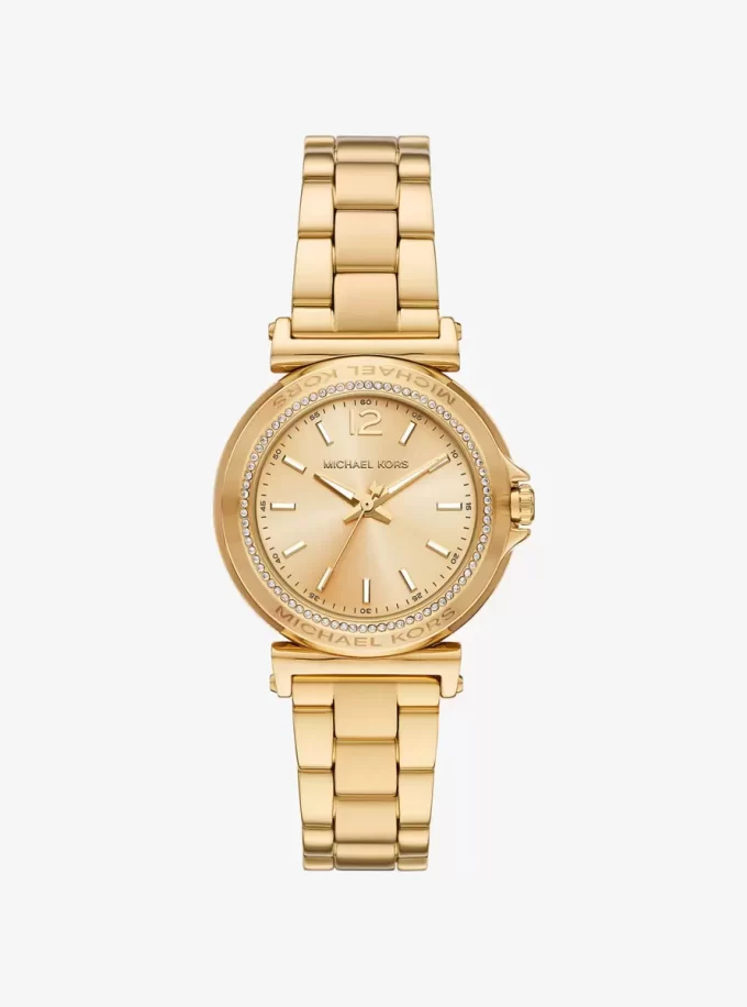 Ρολόι Mini Maren Pavé Gold-Tone