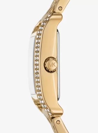 Ρολόι Mini Monroe Pavé Gold-Tone
