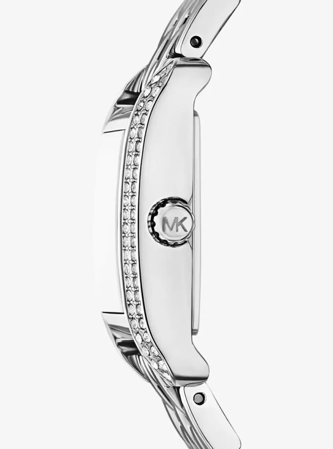 Ρολόι Mini Monroe Pavé Silver-Tone Ρολόι Mini Monroe Pavé Silver-Tone