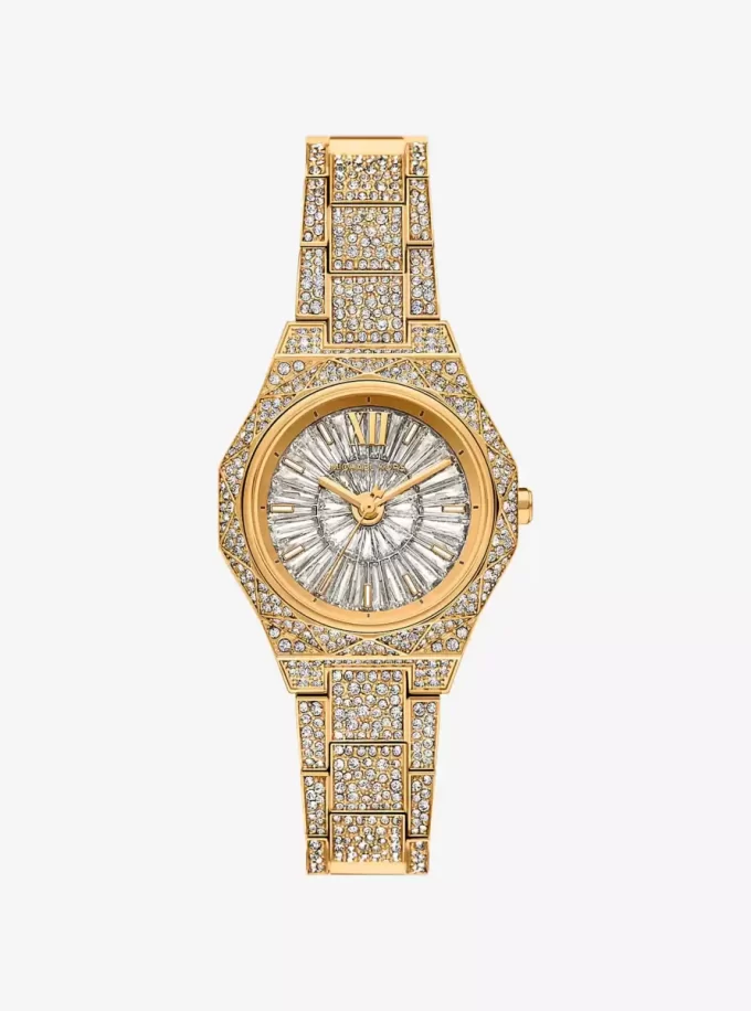 Ρολόι Mini Raquel Pavé Gold-Tone