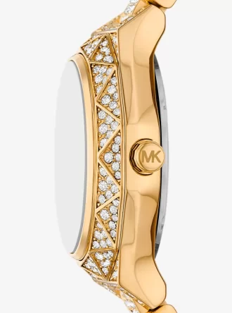 Ρολόι Mini Raquel Pavé Gold-Tone