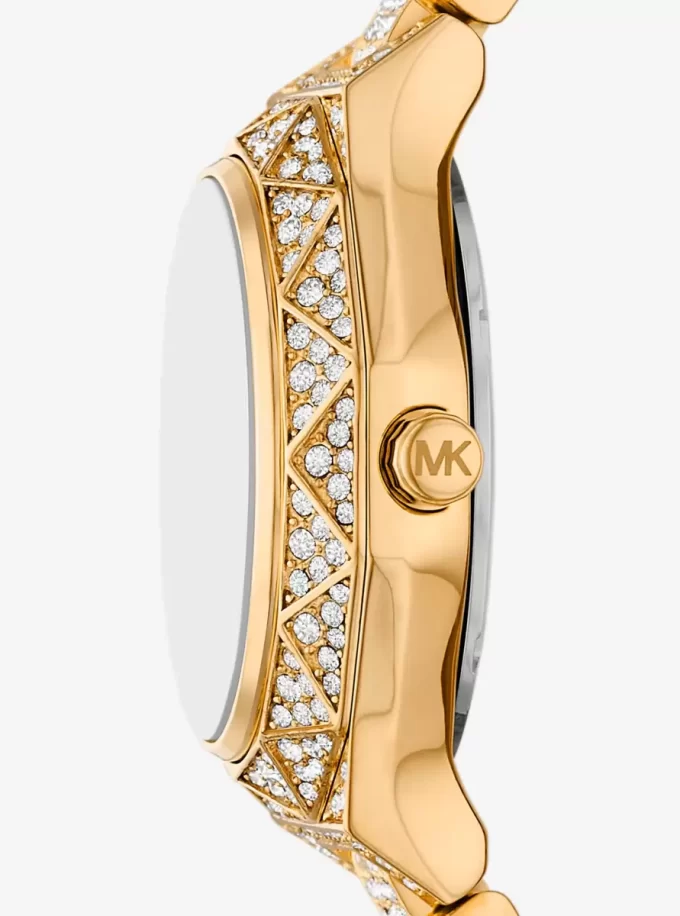 Ρολόι Mini Raquel Pavé Gold-Tone