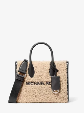 Μικρή τσάντα χιαστί Mirella με ψεύτικο σχέδιο Shearling