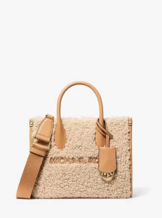 Μικρή τσάντα χιαστί Mirella με ψεύτικο σχέδιο Shearling