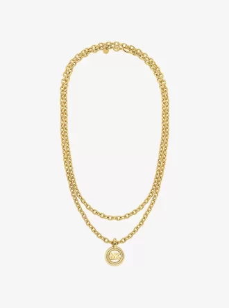 Κολιέ με αλυσίδα και κρίκους MK Pop Charm