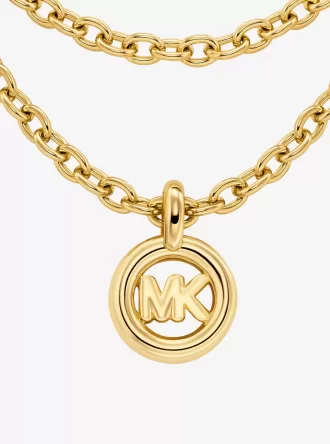 Κολιέ με αλυσίδα και κρίκους MK Pop Charm
