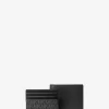 Δερμάτινο πορτοφόλι με βοτσαλωτή επένδυση και σετ δώρου με θήκη καρτών με υπογραφή και λογότυπο Δερμάτινο πορτοφόλι με βοτσαλωτή επένδυση και σετ δώρου με θήκη καρτών με υπογραφή και λογότυπο