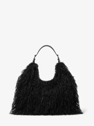 Μεγάλη τσάντα ώμου Nolita Faux Shearling Hobo