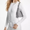 Μικρή τσάντα ώμου Nolita με μεταλλικό στρας και mesh Hobo, περιορισμένης έκδοσης