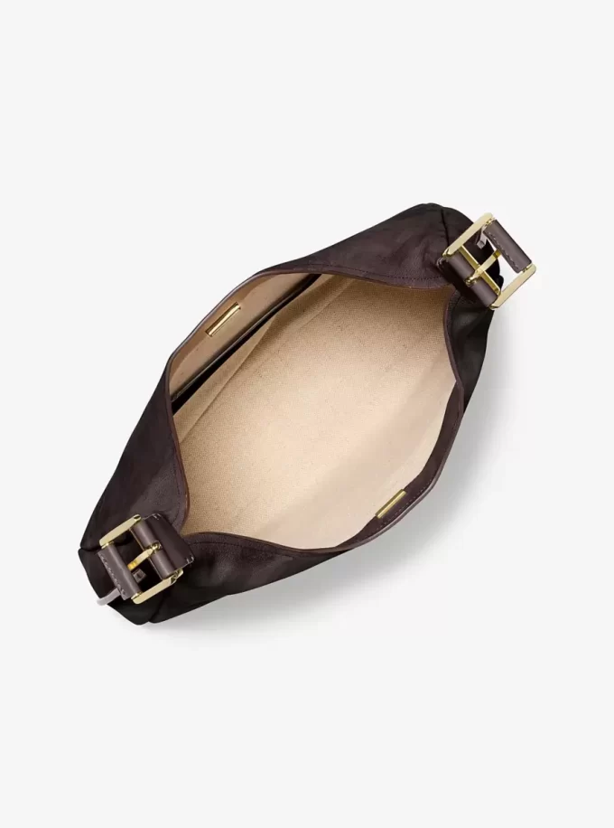 Μεγάλη τσάντα ώμου Nolita από Nubuck Hobo
